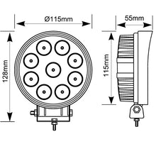 Load image into Gallery viewer, LED 4.5" Round Work Light (18W or 27W)